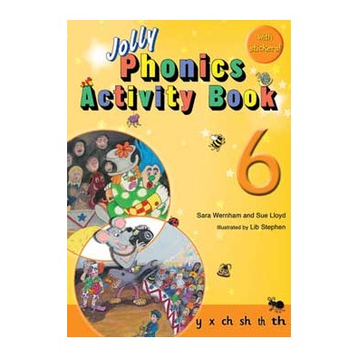 Jolly Phonics Activity Book 6   y, x, ch, sh, th, th